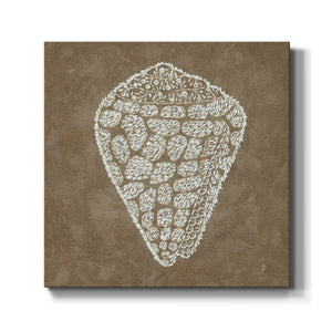 Embroidered Shells IV-Premium Gallery Wrapped Canvas - Ready to Hang