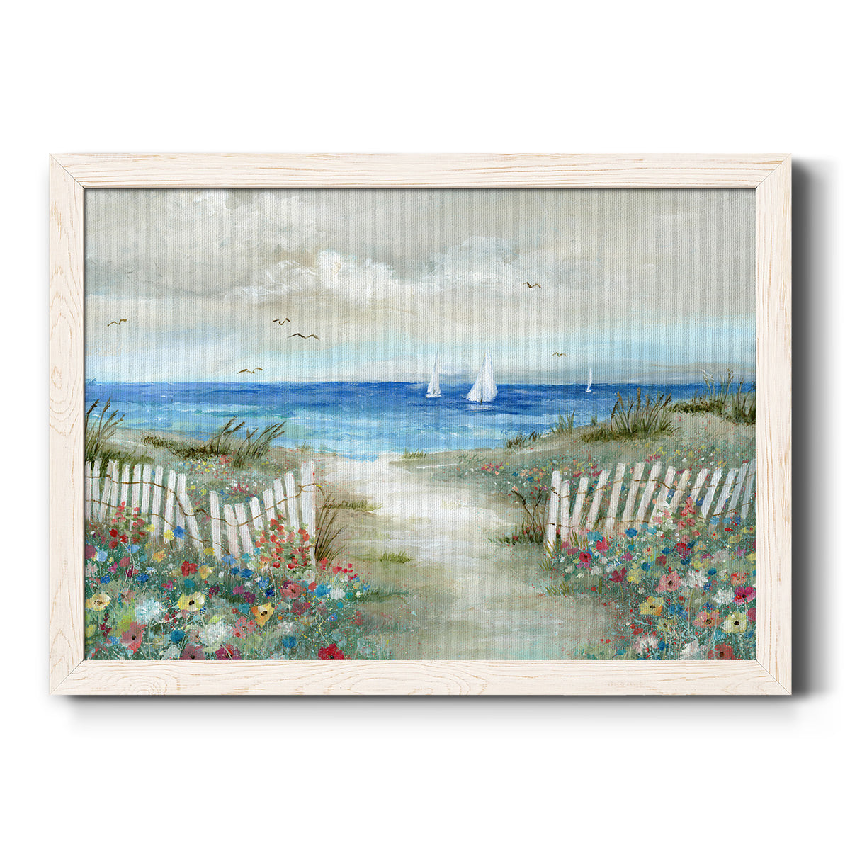 Coastal Garden-Premium Framed Canvas - Ready to Hang