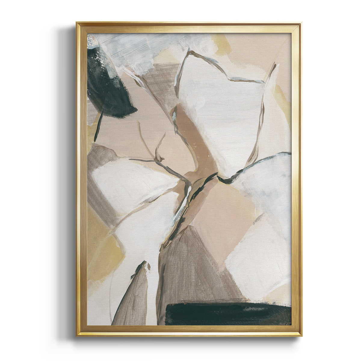 Soft Half Shell I - Modern Framed Canvas Print