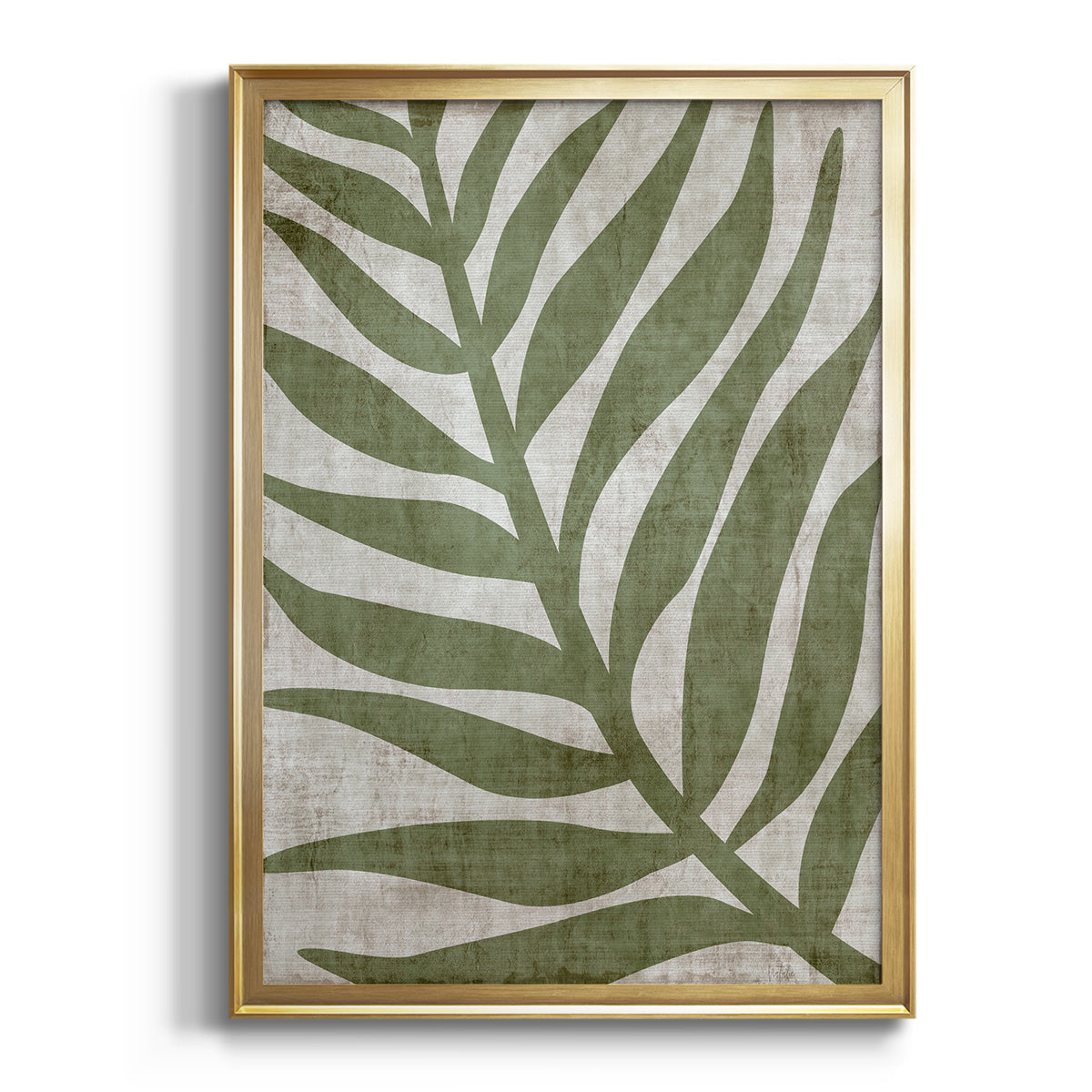 Sepia Botanical Journal I - Modern Framed Canvas Print