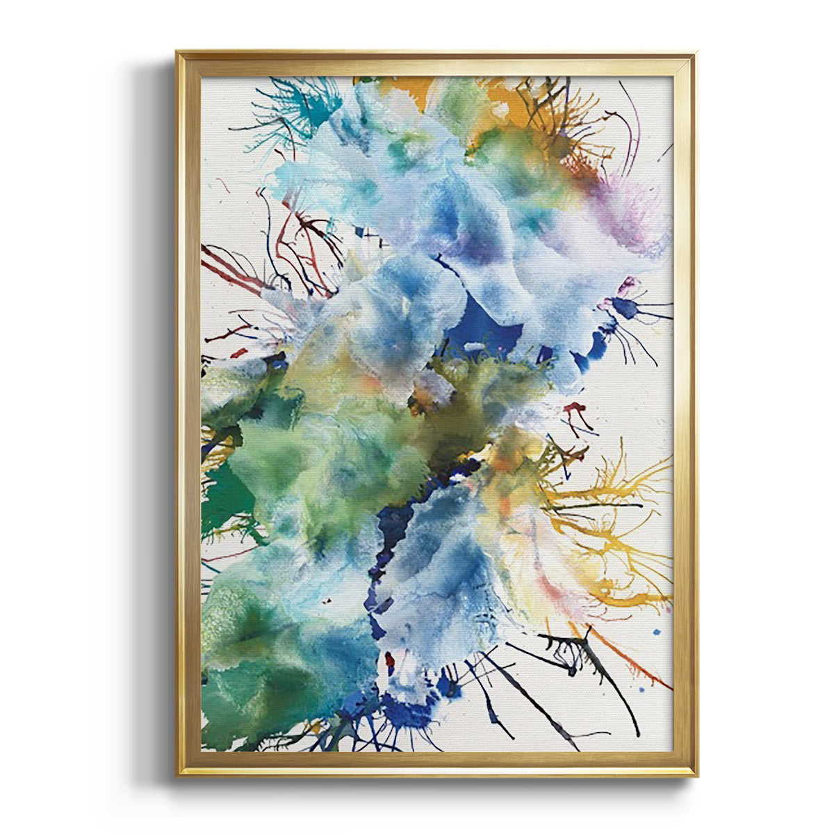 Sepia Botanical Journal I - Modern Framed Canvas Print