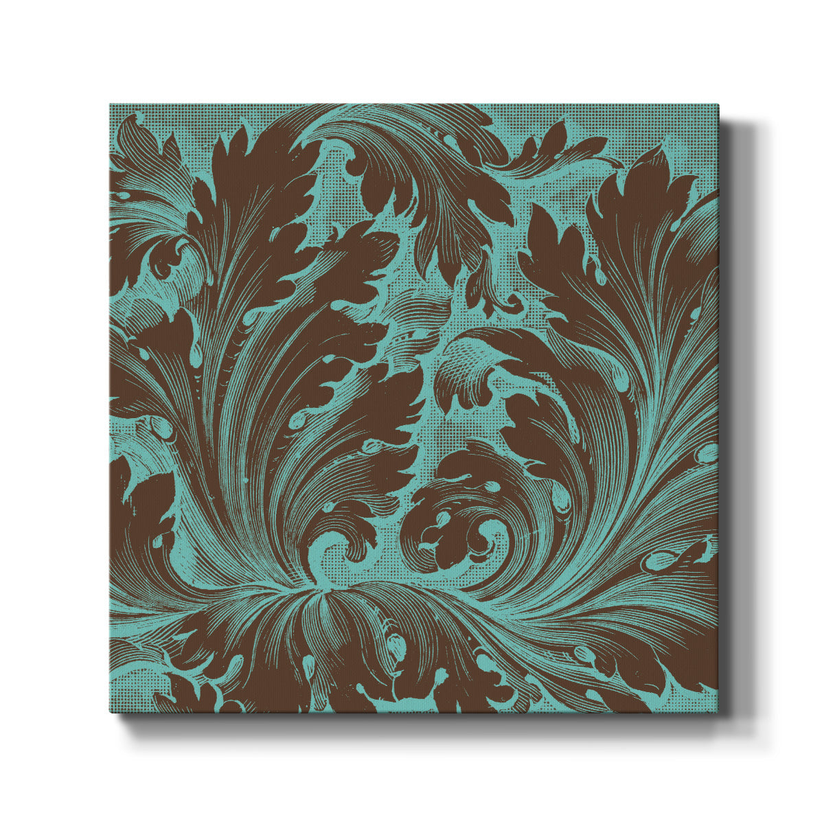 Azure Acanthus IV - Canvas Art Print