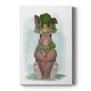 Rabbit Carrot Hat Premium Gallery Wrapped Canvas - Ready to Hang