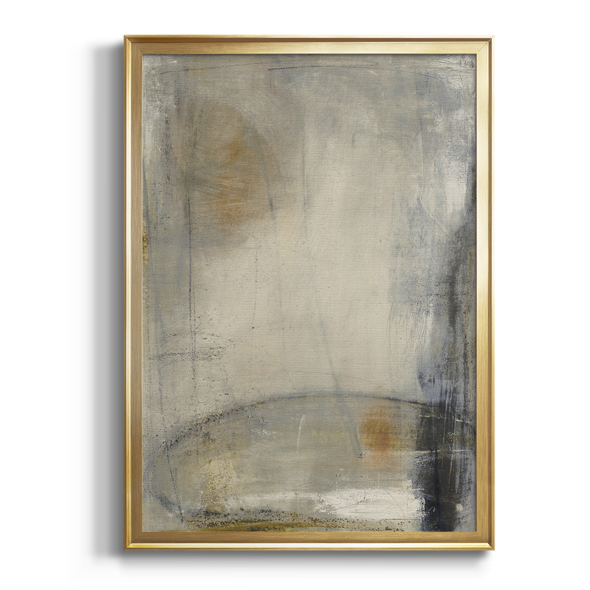 Sepia Botanical Journal I - Modern Framed Canvas Print