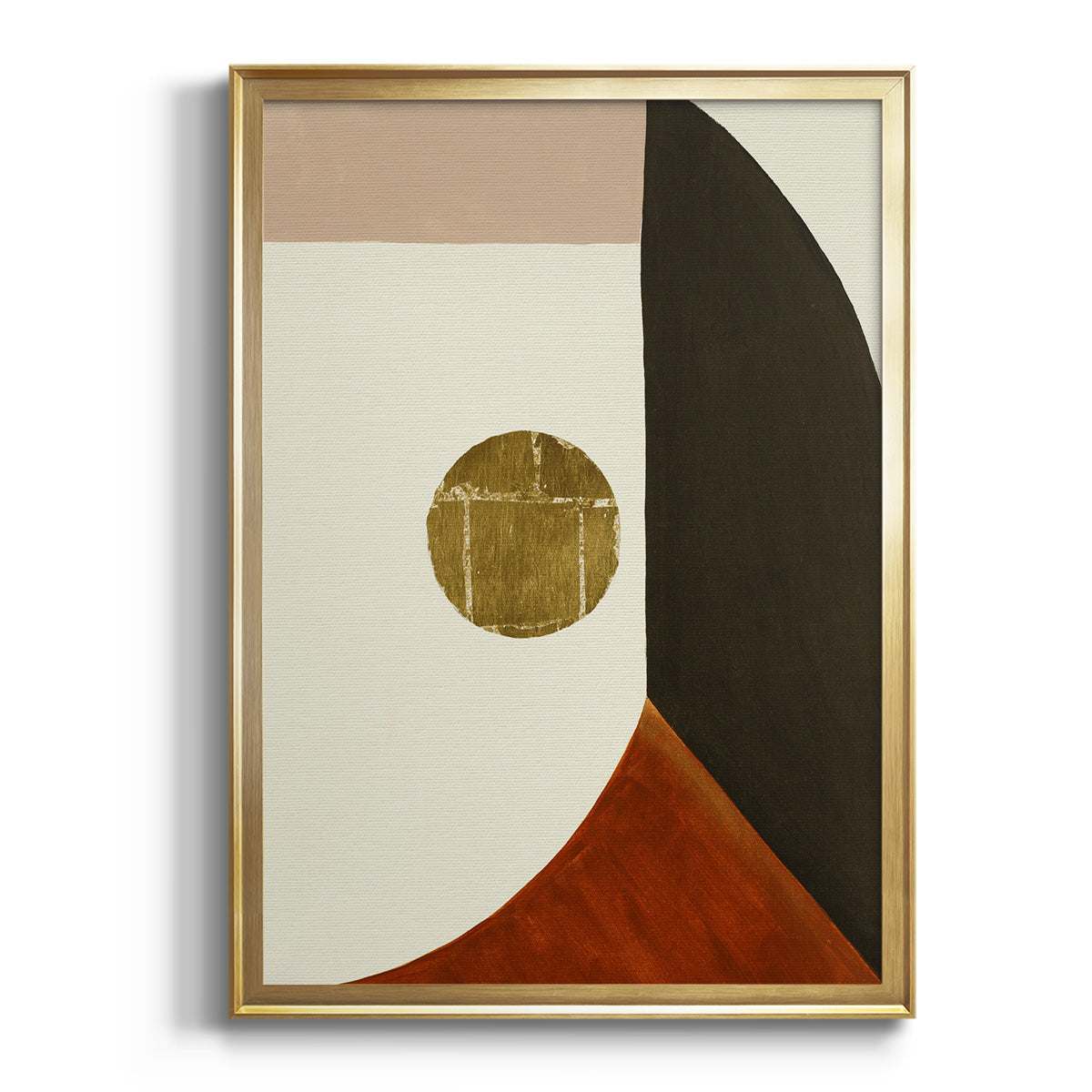 Sepia Botanical Journal I - Modern Framed Canvas Print