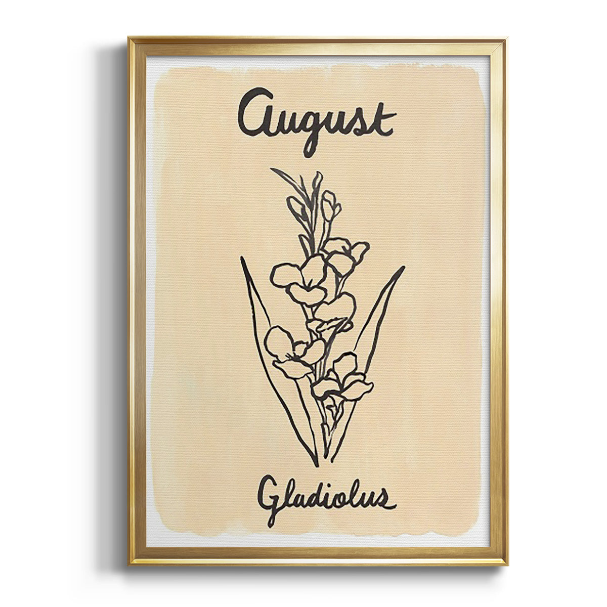 Sepia Botanical Journal I - Modern Framed Canvas Print