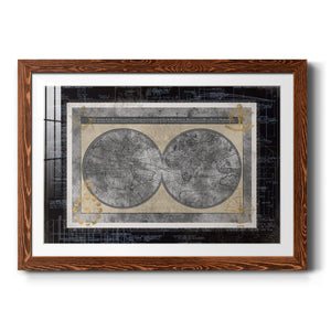 Night World Blueprint-Premium Framed Print - Ready to Hang