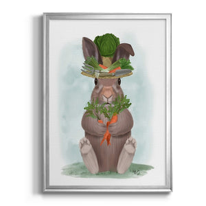 Rabbit Carrot Hat Premium Framed Print - Ready to Hang