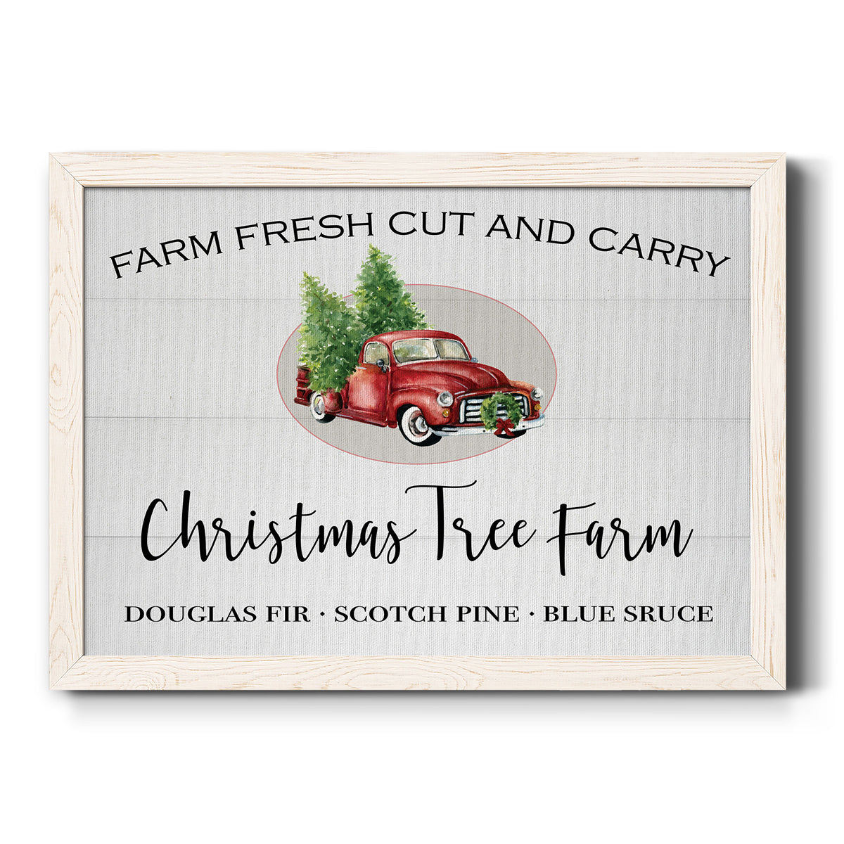 Christmas Tree Farm-Premium Framed Canvas - Ready to Hang
