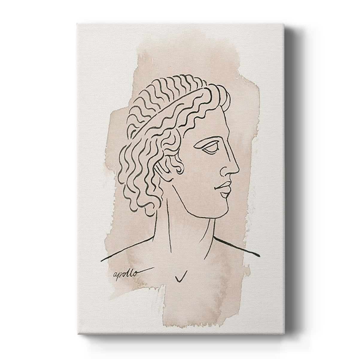 Greek Busts IV Premium Gallery Wrapped Canvas - Ready to Hang