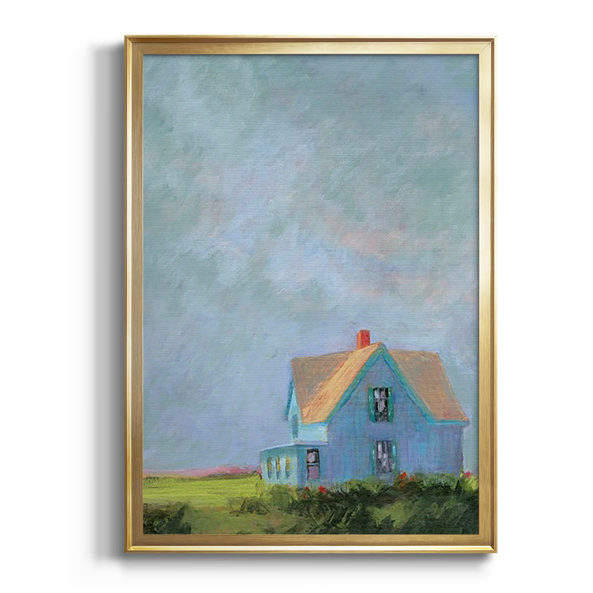 Soft Half Shell I - Modern Framed Canvas Print