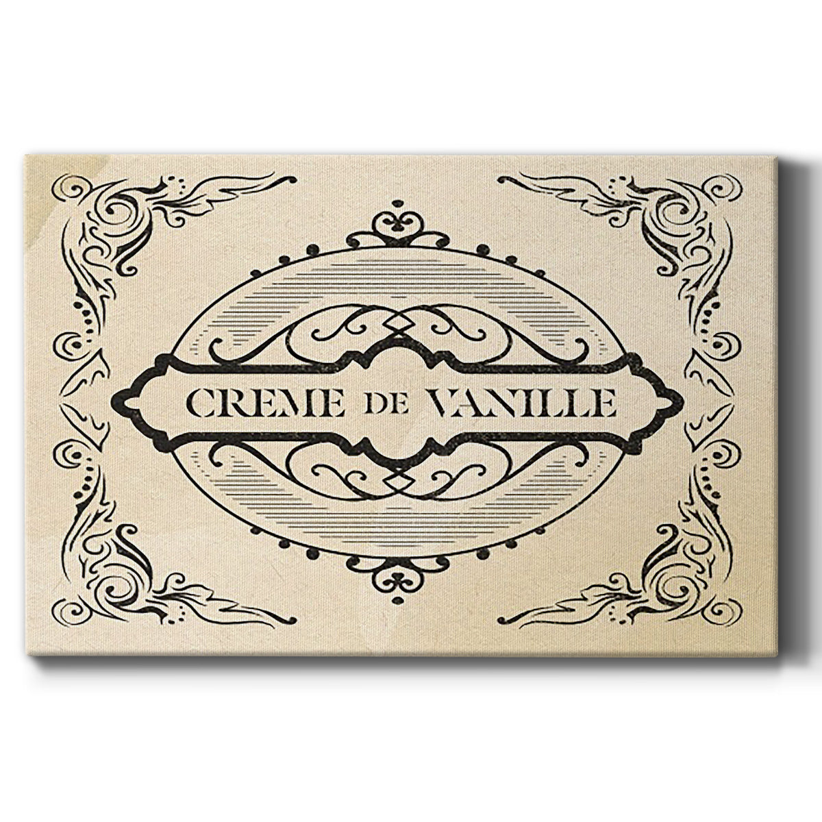Antique French Label II - Canvas Art Print