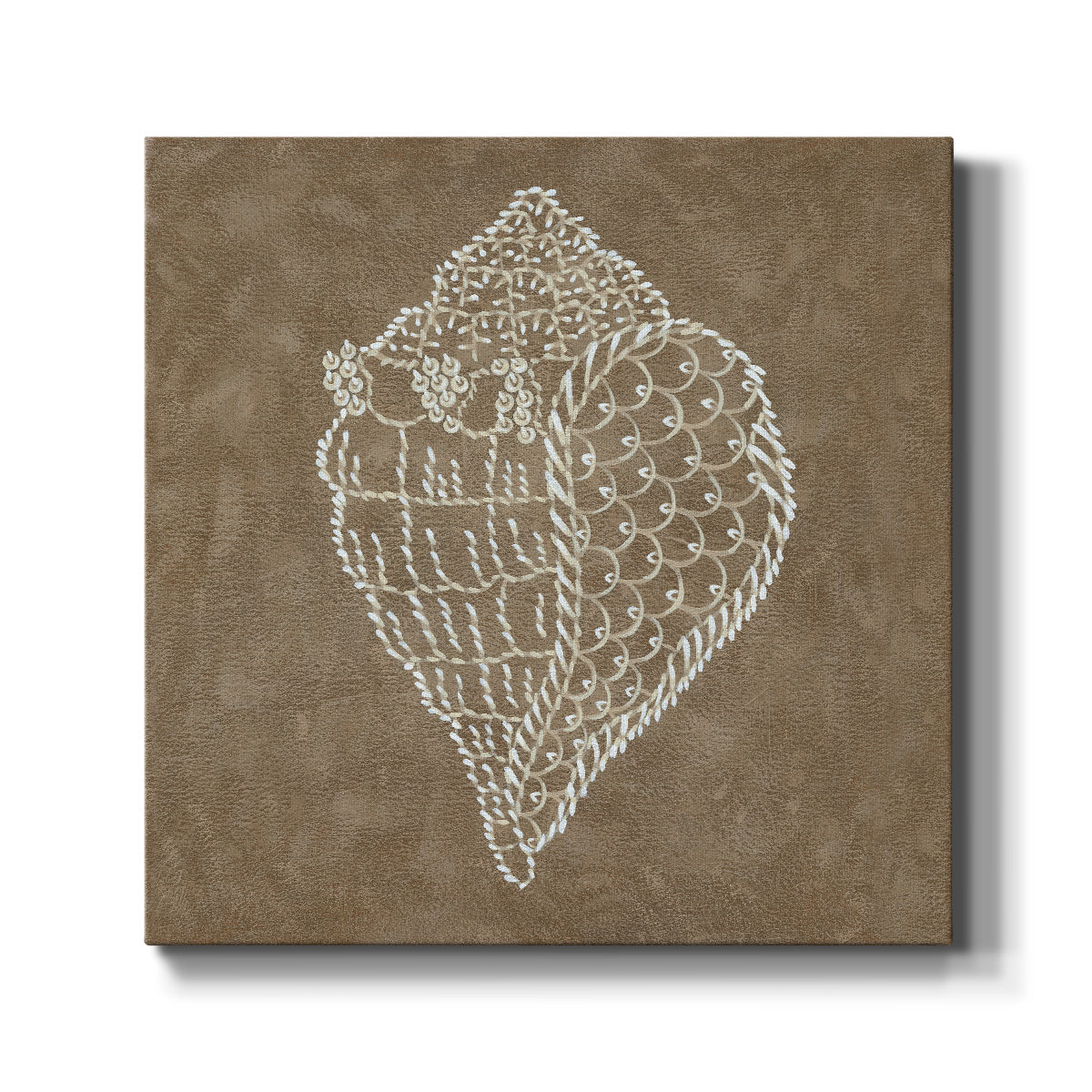 Embroidered Shells I-Premium Gallery Wrapped Canvas - Ready to Hang