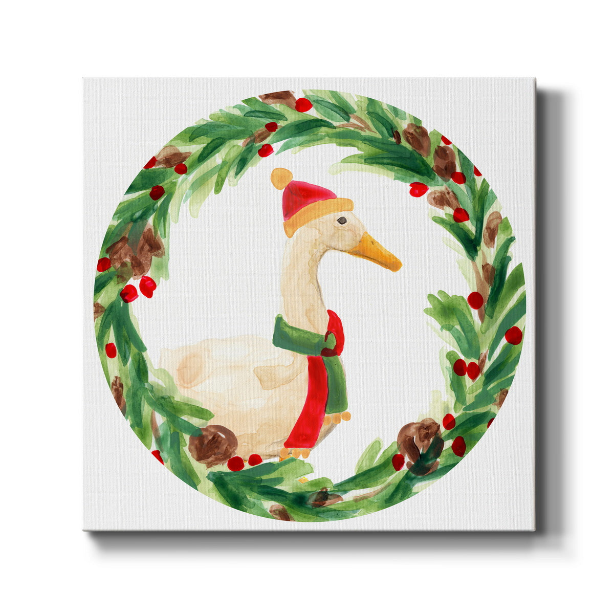 Merry Quackmas Collection C - Canvas Art Print