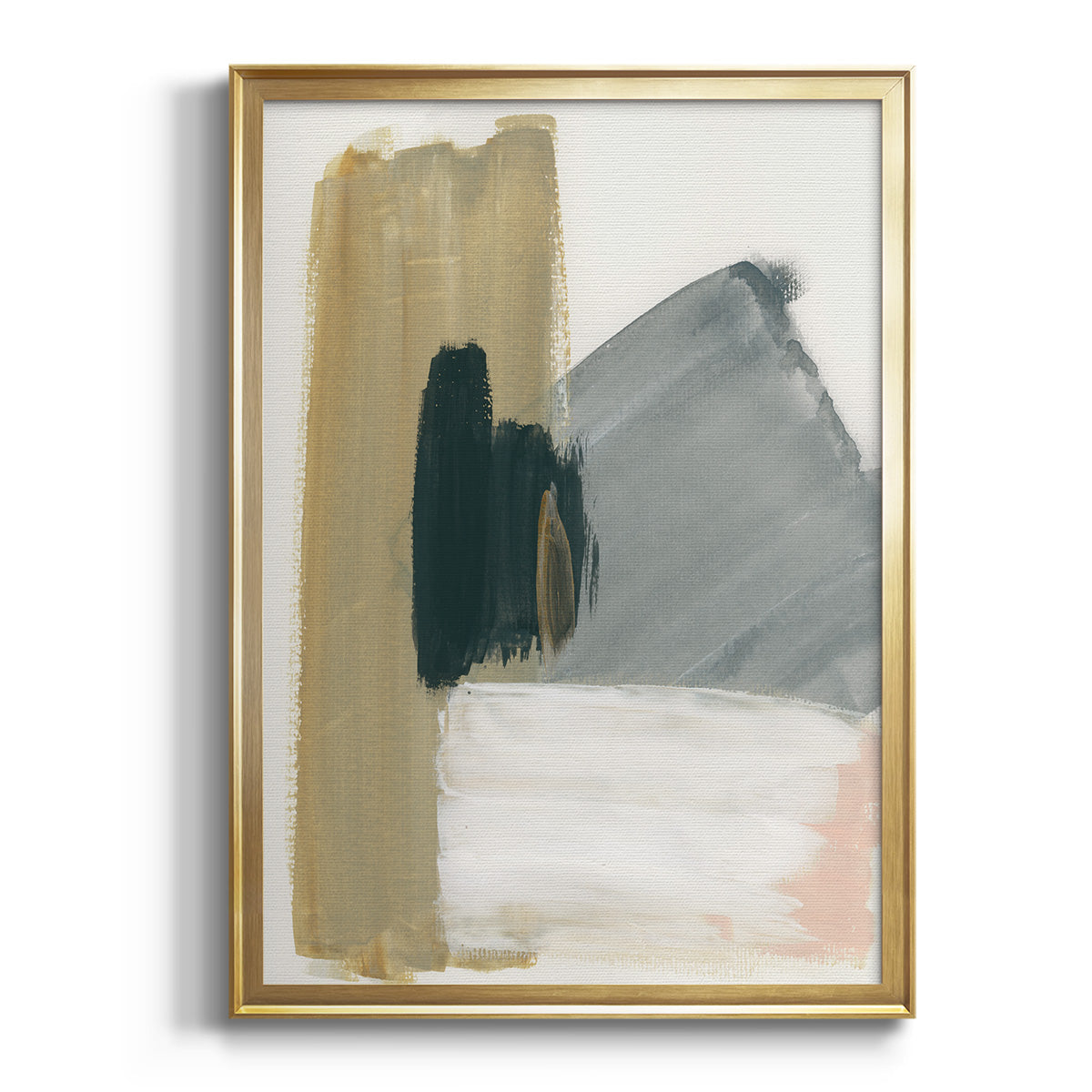 Soft Half Shell I - Modern Framed Canvas Print