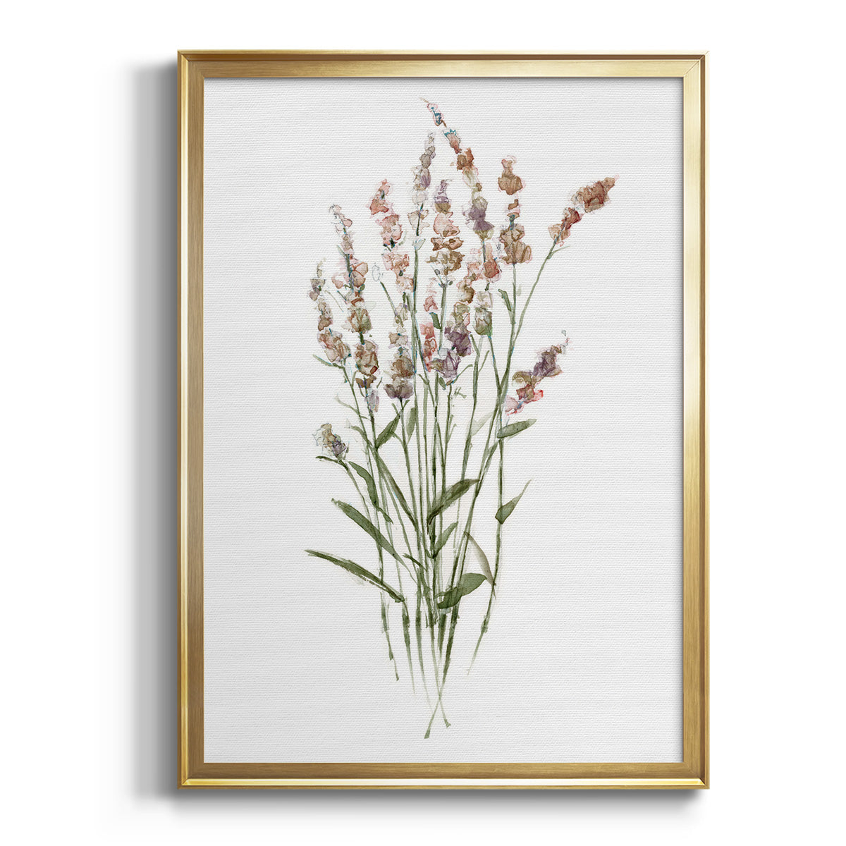 Sepia Botanical Journal I - Modern Framed Canvas Print