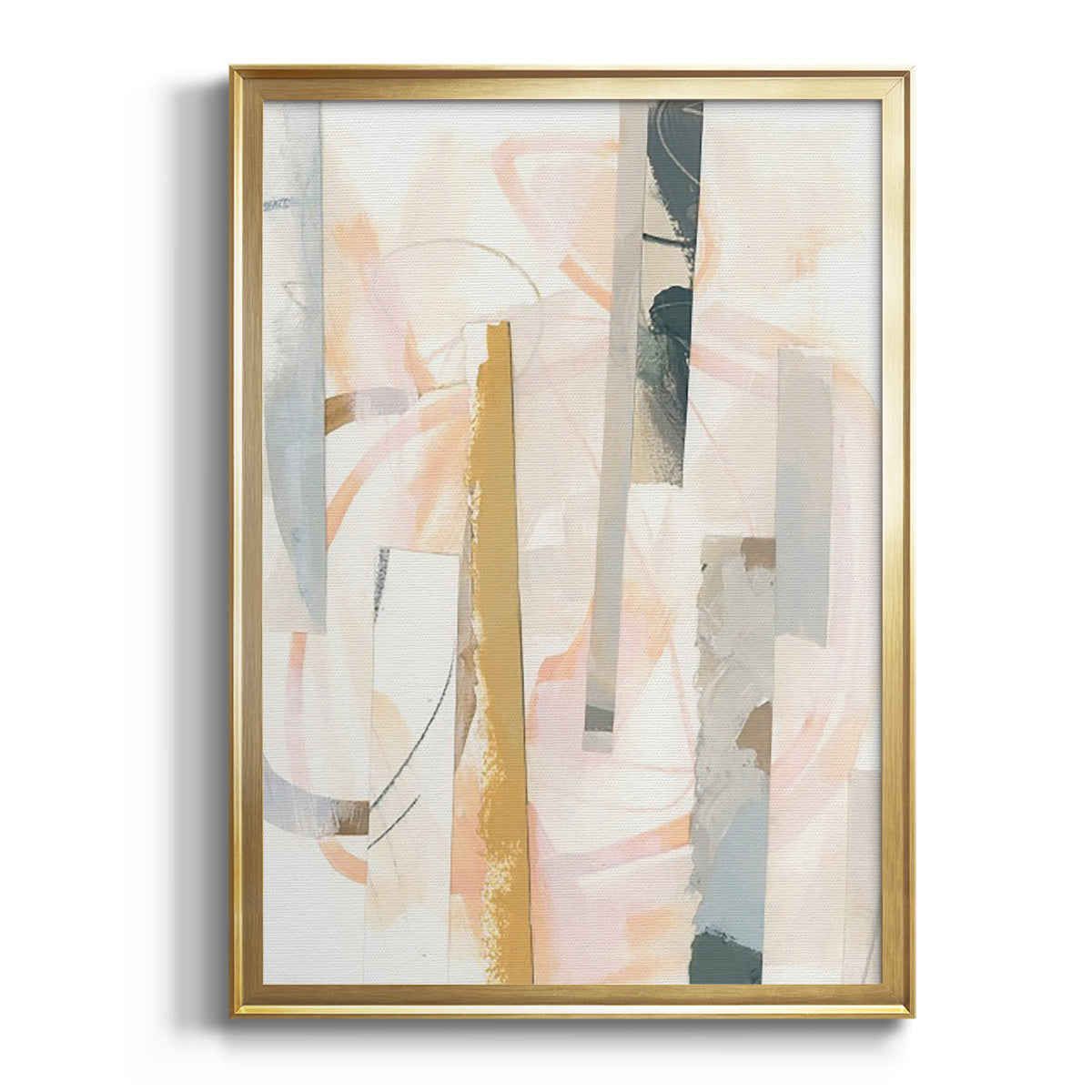 Soft Half Shell I - Modern Framed Canvas Print