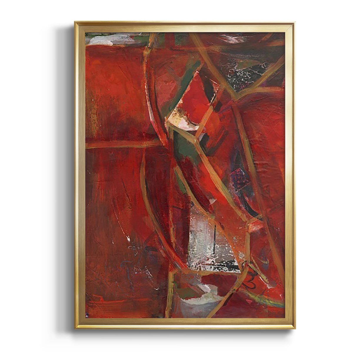 Soft Half Shell I - Modern Framed Canvas Print