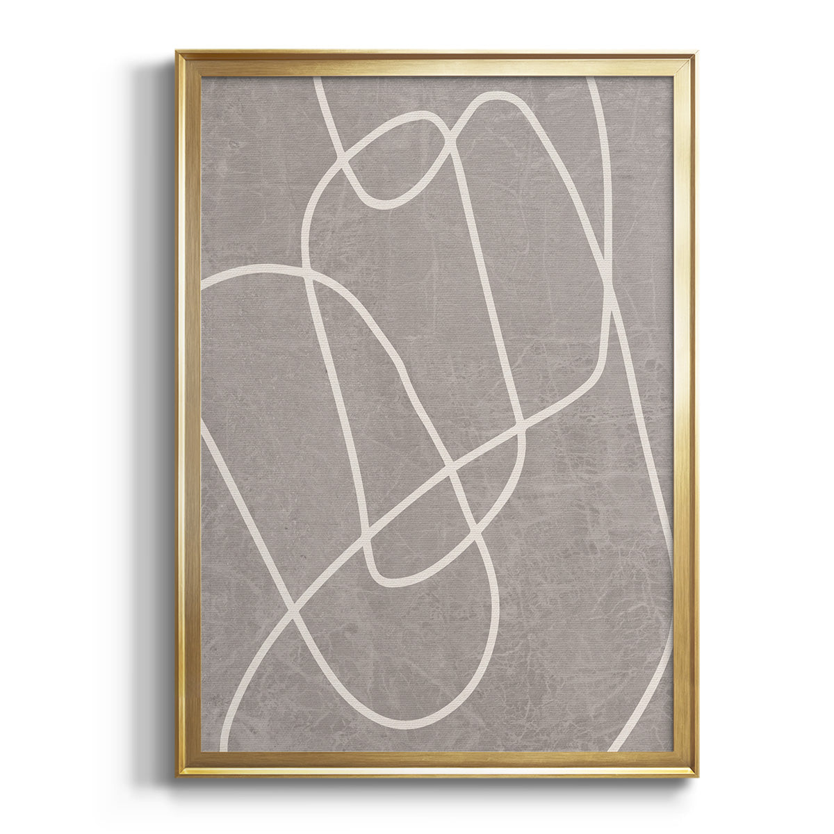 Soft Half Shell I - Modern Framed Canvas Print