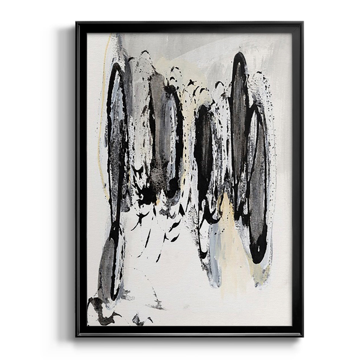 Grey Scribbles I Premium Framed Print - Ready to Hang