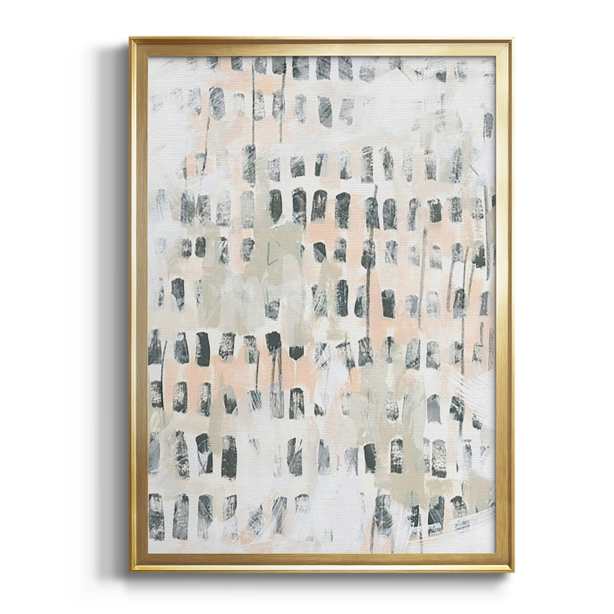 Sepia Botanical Journal I - Modern Framed Canvas Print