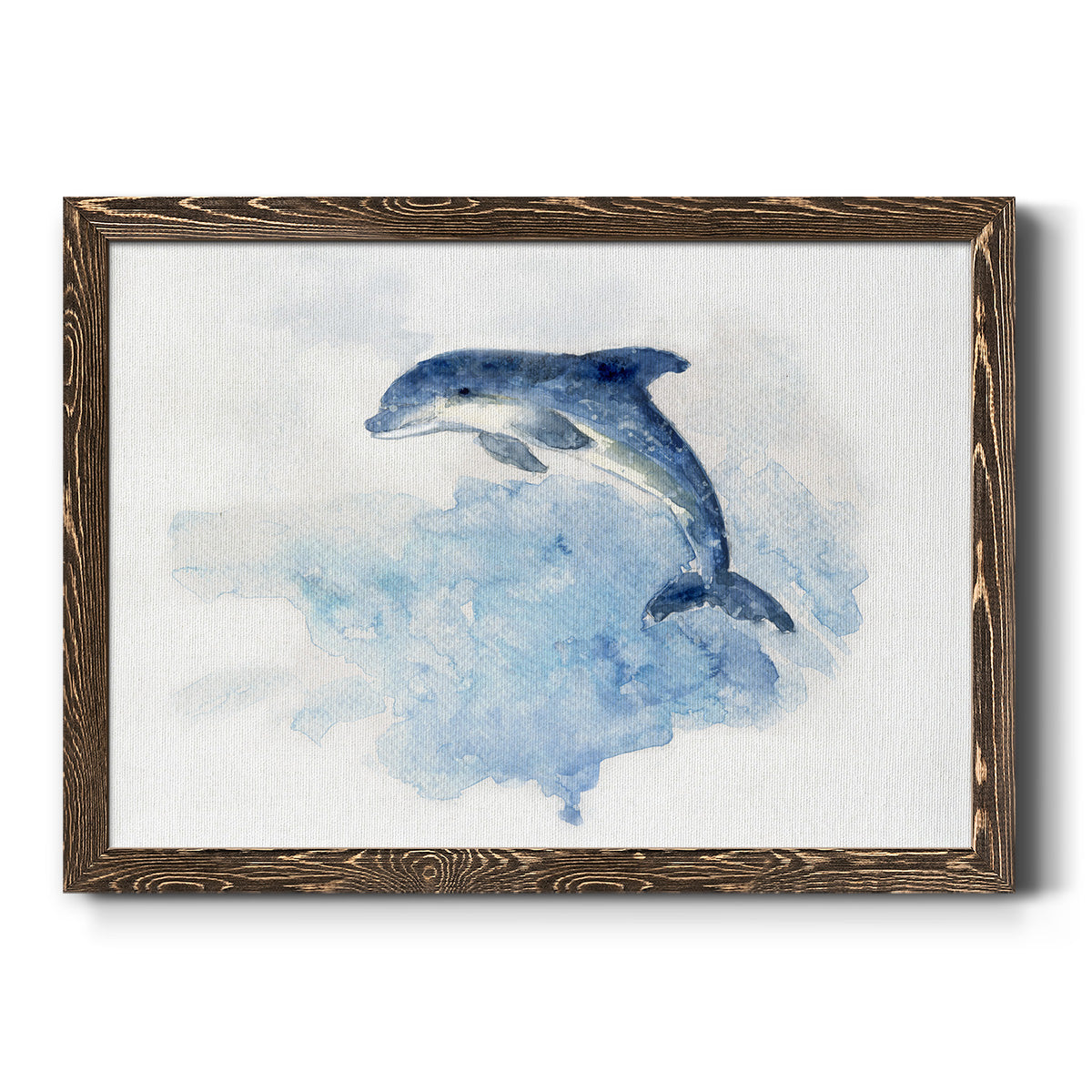 Wave Jumping-Premium Framed Canvas - Ready to Hang