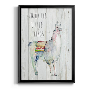 Llama Little Things Premium Framed Print - Ready to Hang