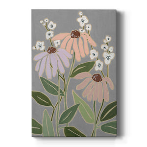 Woodblock Floral I Premium Gallery Wrapped Canvas - Ready to Hang