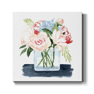 Loose Watercolor Bouquet I-Premium Gallery Wrapped Canvas - Ready to Hang