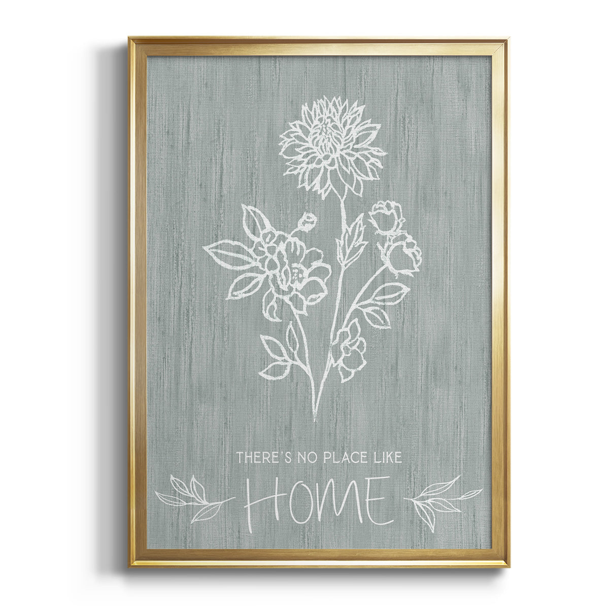 Sepia Botanical Journal I - Modern Framed Canvas Print