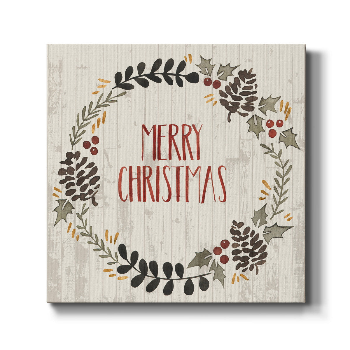 Rustic Christmas II - Canvas Art Print