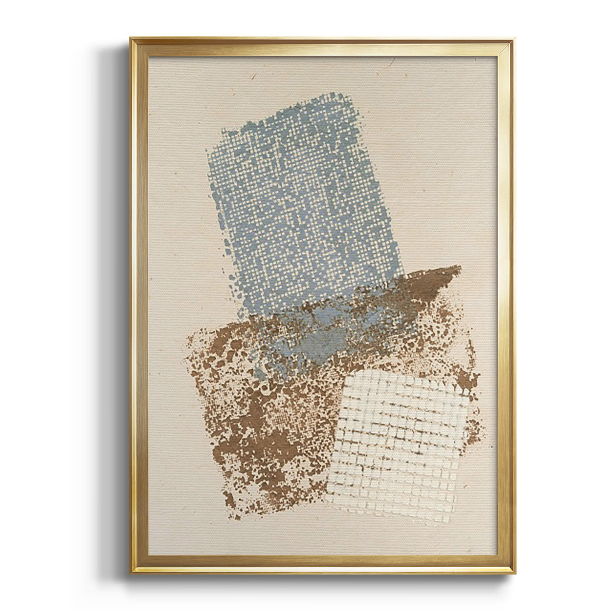 Sepia Botanical Journal I - Modern Framed Canvas Print