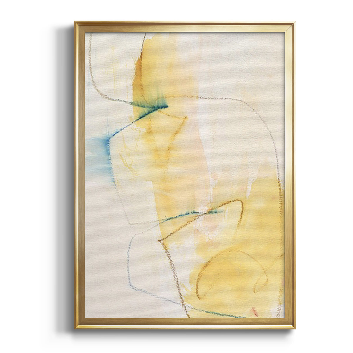 Soft Half Shell I - Modern Framed Canvas Print