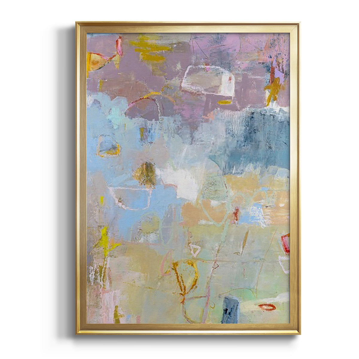 Soft Half Shell I - Modern Framed Canvas Print