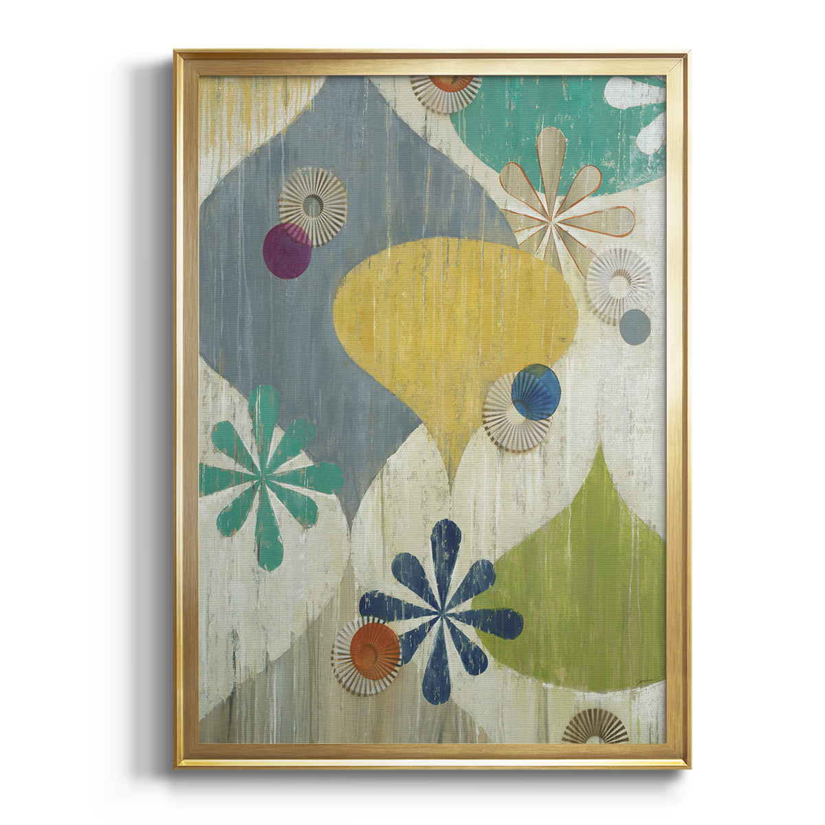 Sepia Botanical Journal I - Modern Framed Canvas Print