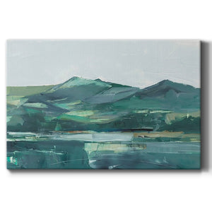 Green Grey Mountains II Premium Gallery Wrapped Canvas - Ready to Hang