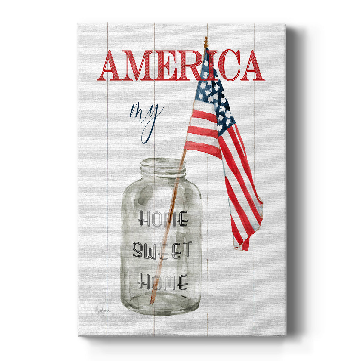 America My Home Sweet Home - Canvas Art Print