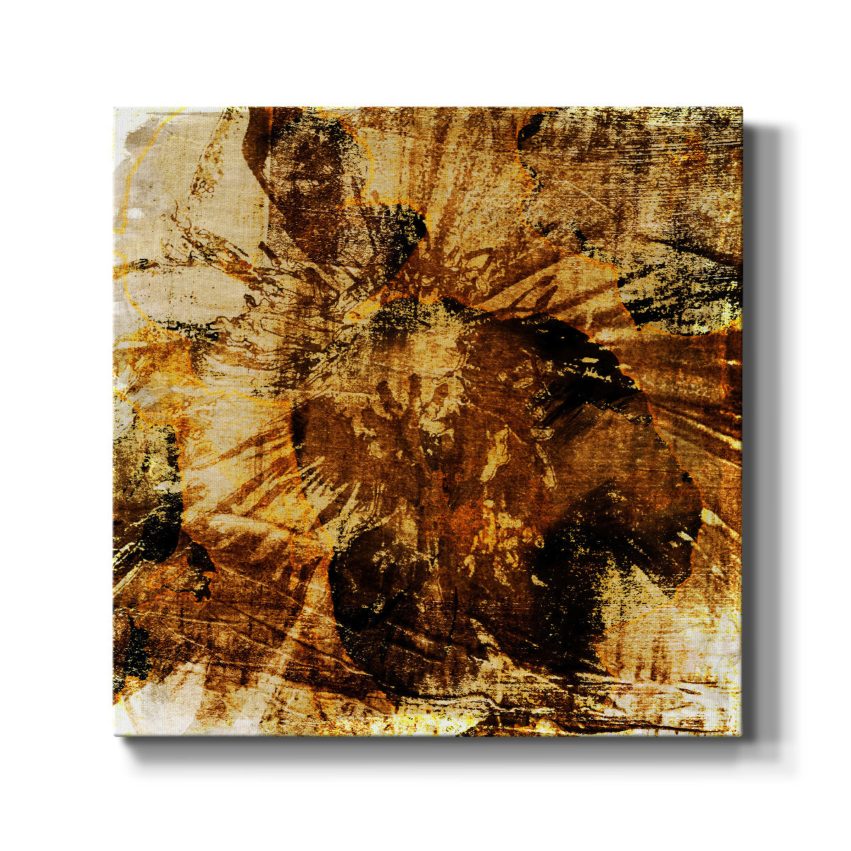Poppy Gold II-Premium Gallery Wrapped Canvas - Ready to Hang
