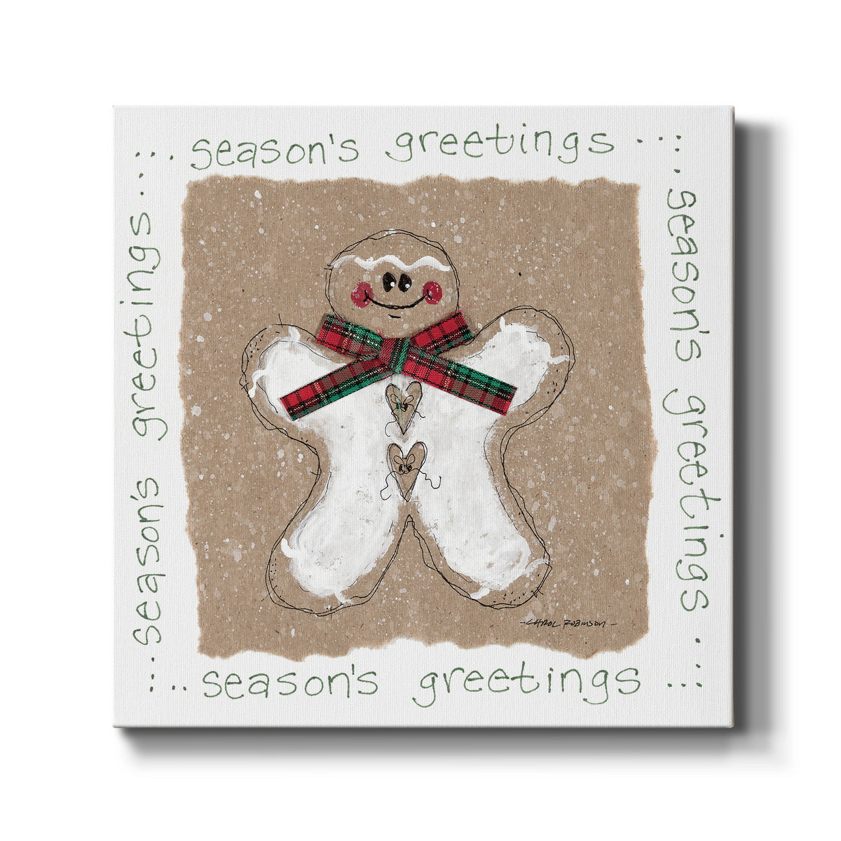 Gingerbread Man-Premium Gallery Wrapped Canvas - Ready to Hang
