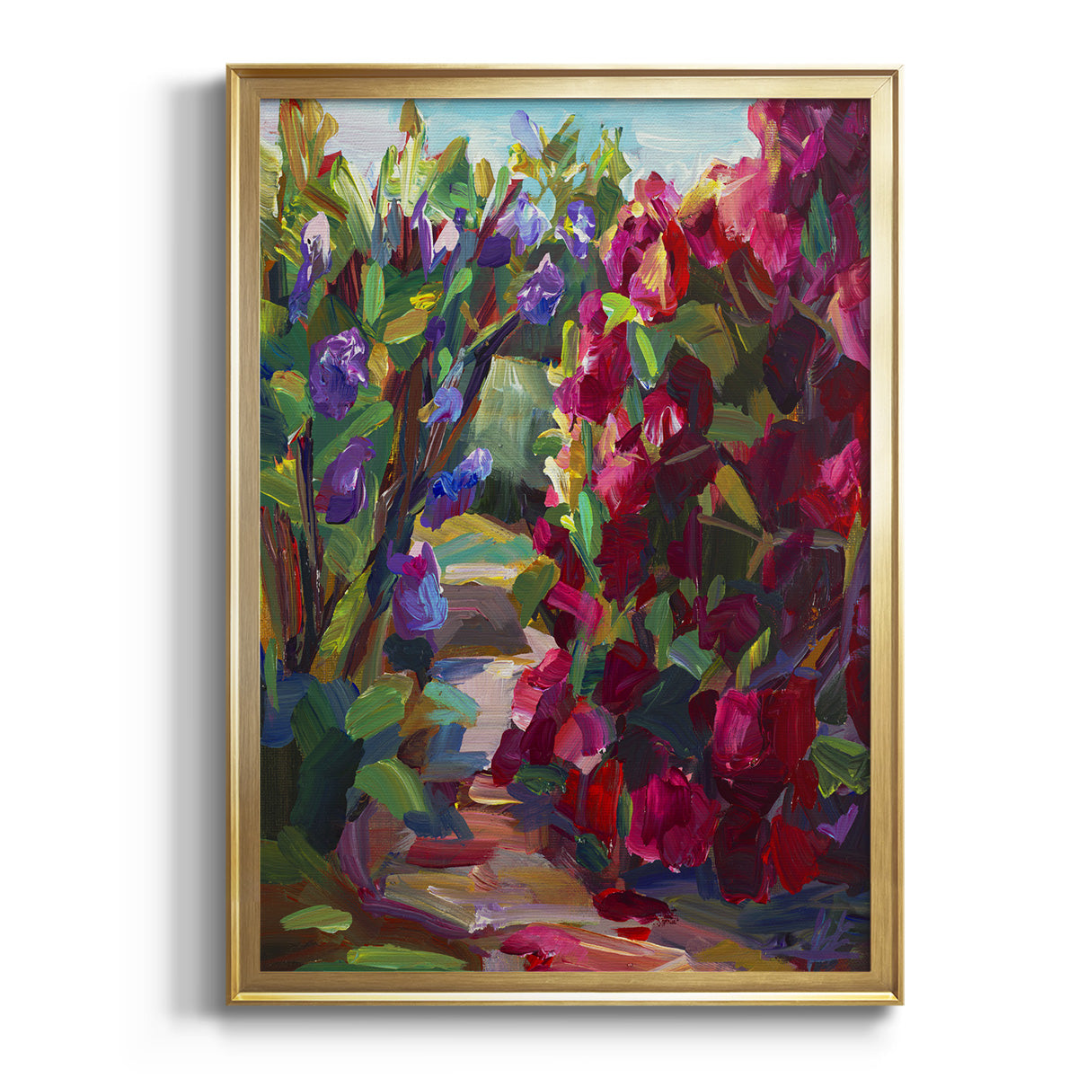 Lilacs & Rhodies Premium Framed Print - Ready to Hang