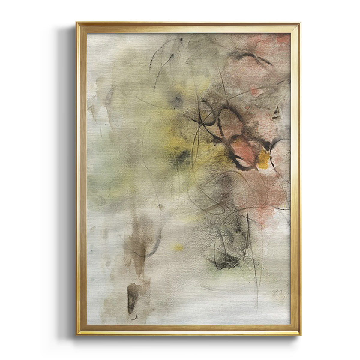 Soft Half Shell I - Modern Framed Canvas Print
