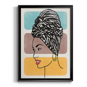 Head Wrap II Premium Framed Print - Ready to Hang