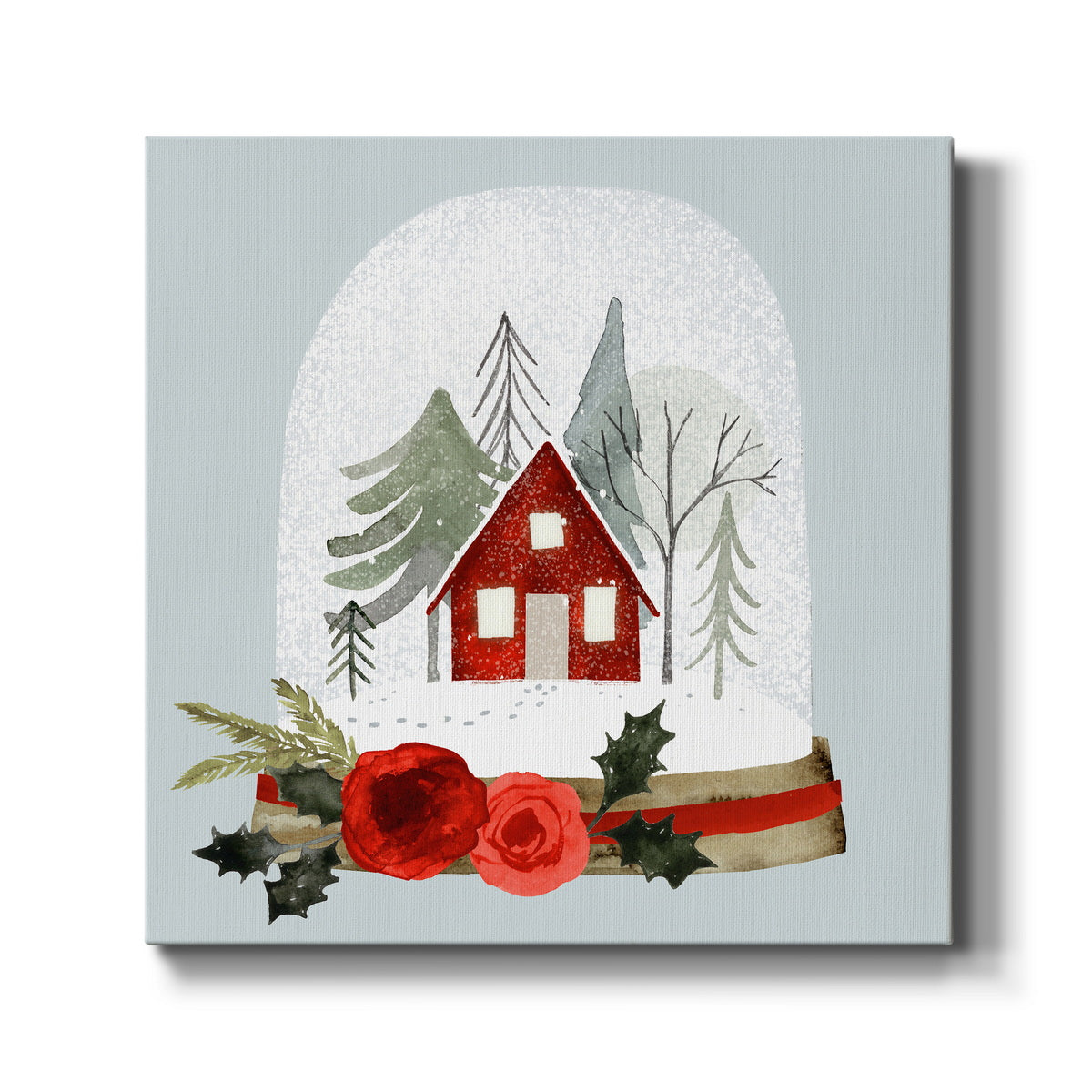Snow Globe Village I - Canvas Art Print