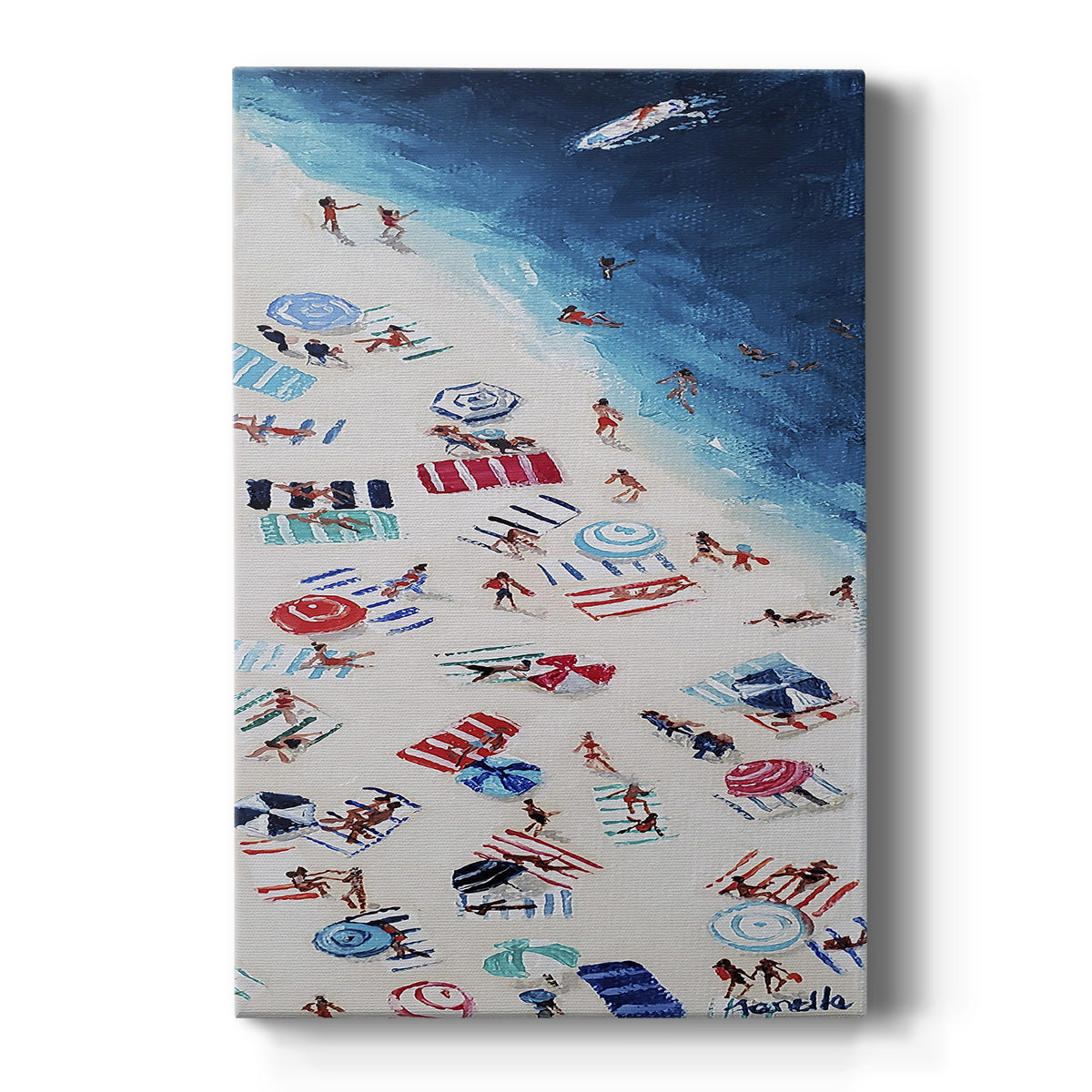 Break out Beach Premium Gallery Wrapped Canvas - Ready to Hang