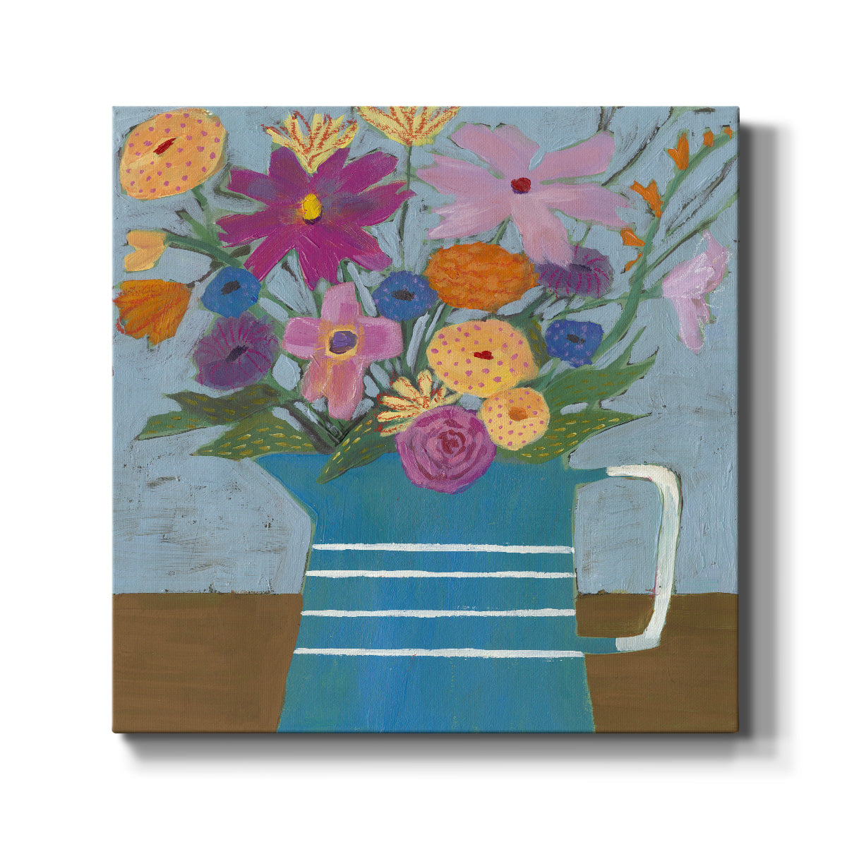 Farmhouse Flora I-Premium Gallery Wrapped Canvas - Ready to Hang