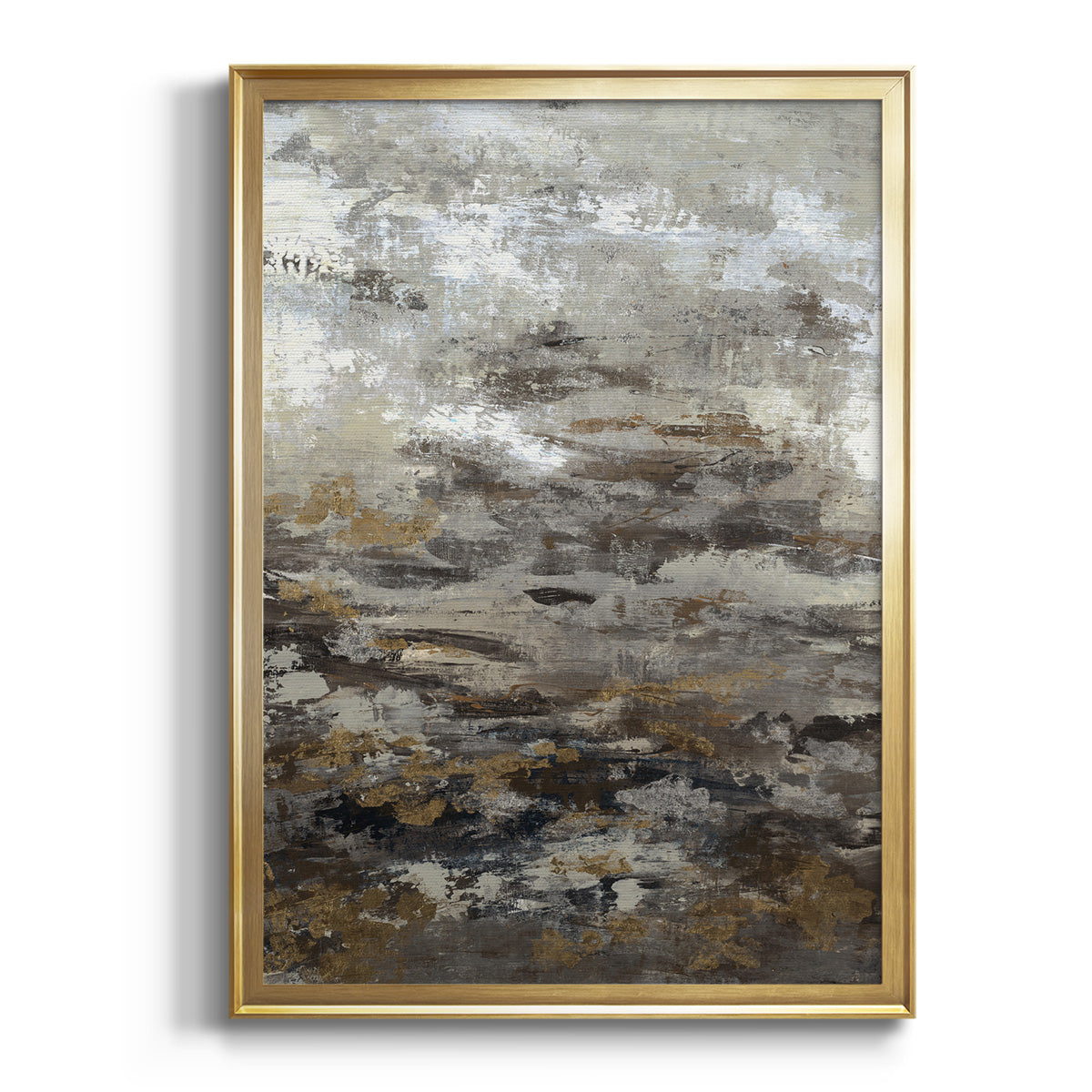 Sepia Botanical Journal I - Modern Framed Canvas Print