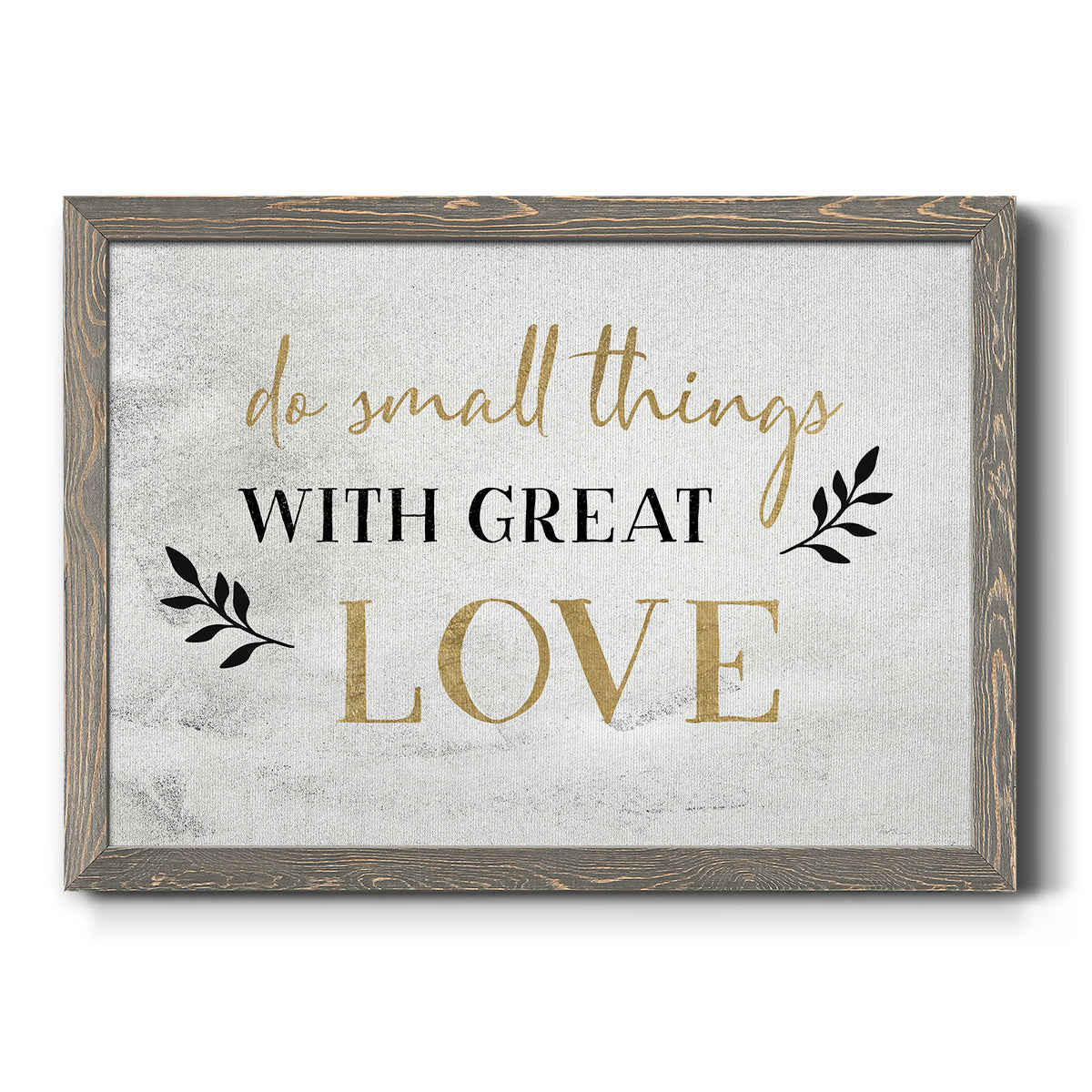 Small Things Gold-Premium Framed Canvas - Ready to Hang
