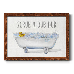 Scrub A Dub-Premium Framed Canvas - Ready to Hang