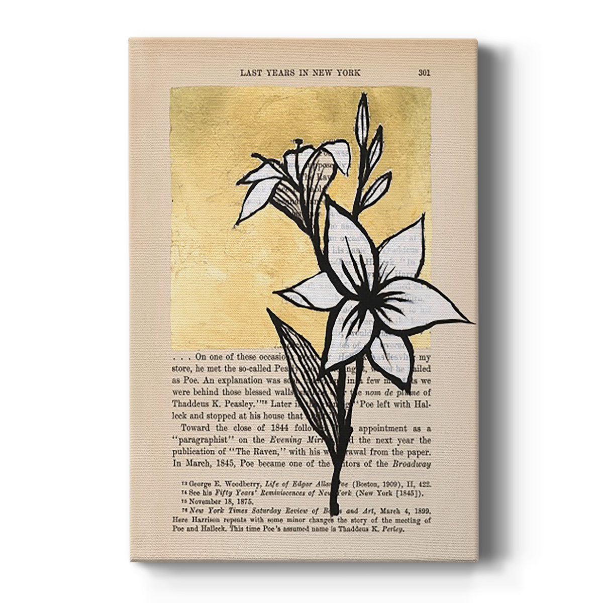 Floral Diary I - Canvas Art Print