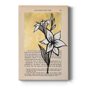 Floral Diary I Premium Gallery Wrapped Canvas - Ready to Hang